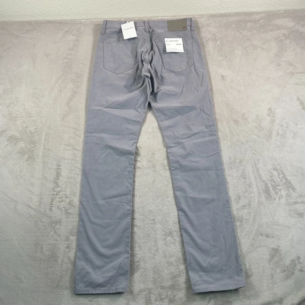 AG Adriano Goldschmied The Everett Slim‎ Straight 30x34 Grey Sueded Sateen NWT